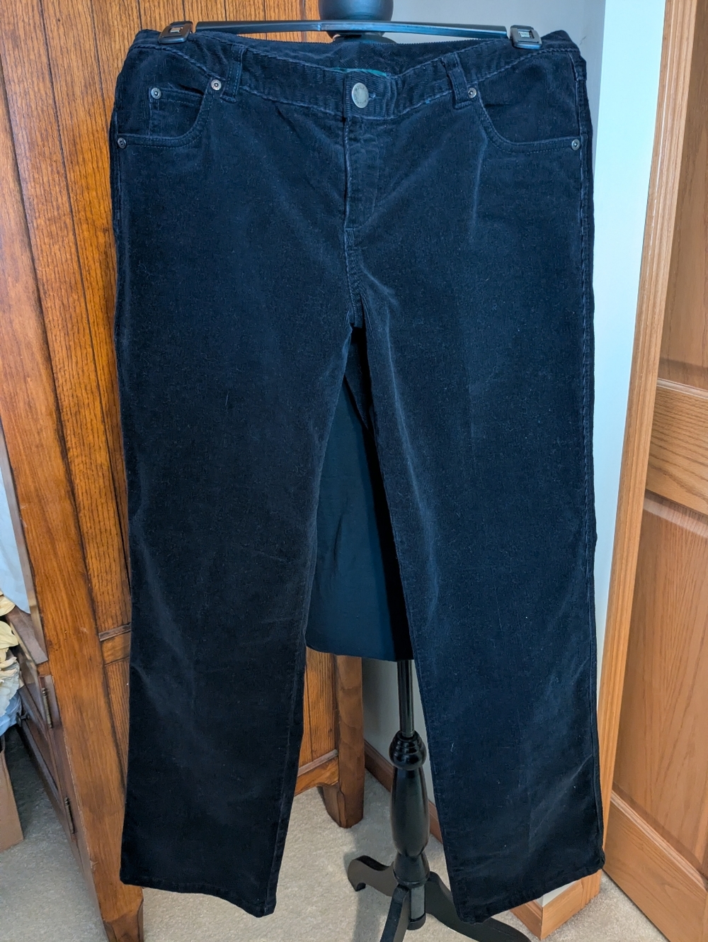 WOOLRICH Corduroy Pants, Black, Sz 10, NWOT!!!